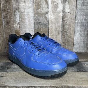 Mens Nike Air Force 1 '07 Comet Blue Leather Low Casual Sneakers Shoes Size 11 D